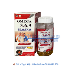 Viên uống Omega 3.6.9 Slaska giúp tăng cường thị lực, tốt cho tim mạch hộp 60 viên