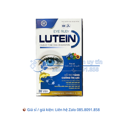 Viên uống bổ mắt Eye Ruby Lutein giúp tăng cường thị lực, giảm các triệu chứng khô mắt, mỏi nhìn mờ hộp 30 viên