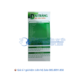 Viên uống đại tràng Mộc Hoa Trắng giảm đau bụng giúp tiêu hóa khỏe ngăn ngừa đại tràng nặng hộp 30 viên