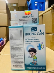 (Mua Sỉ Liên Hệ Zalo) Siro cảm Ck Hương Cảm giúp giảm ho, đau đầu, hắt hơi, sổ mũi, ngạt mũi do cảm lạnh hộp 100 ml
