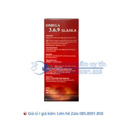 Viên uống Omega 3.6.9 Slaska giúp tăng cường thị lực, tốt cho tim mạch hộp 60 viên