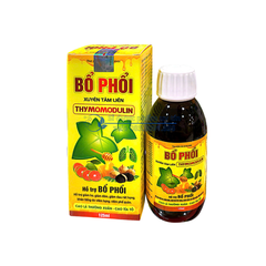 Siro Bổ Phổ Xuyên Tâm Liên Thymomodulin giúp bổ phổi, giảm ho, giảm đờm, giảm đau rát họng, khản tiếng do viêm họng, viêm phế quản hộp 125ml