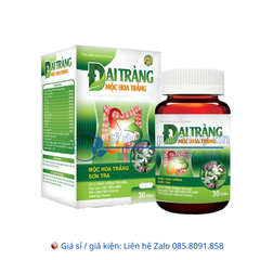Viên uống đại tràng Mộc Hoa Trắng giảm đau bụng giúp tiêu hóa khỏe ngăn ngừa đại tràng nặng hộp 30 viên