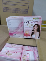 (Mua Sỉ Liên Hệ Zalo) Viên uống đẹp da Supper Collagen Nano Q10 hộp Hồng giúp tăng độ ẩm, tăng đàn hồi cho da, giúp sáng đẹp da hộp 30 viên