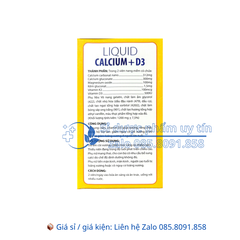 Viên uống Liquid Calcium+D3 giúp bổ sung calci, vitamin D3 giúp xương, răng chắc khỏe hộp 100 viên