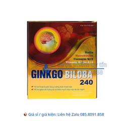 Bổ não Ginkgo Biloba 240 giúp hoạt huyết, tăng cường tuần hoàn não hộp 100 viên
