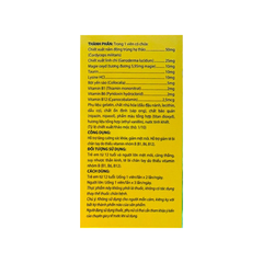 Viên uống  Vitamin 3B Linh Chi - Đông Trùng vàng giúp tăng cường sức khỏe, giảm mệt mỏi hộp 100 viên