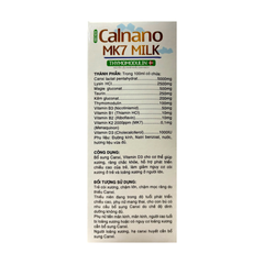 Siro Calnano Mk7 Milk Thymomodulin giúp bổ sung Canxi phát triển chiều cao hộp 20 ống