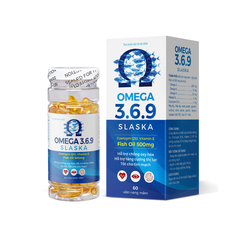 Omega 3.6.9 Slaska giúp tăng cường thị lực, tốt cho tim mạch hộp 60 viên