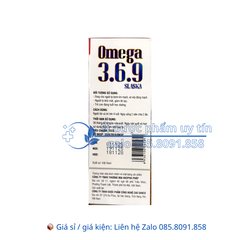 Viên uống Omega 3.6.9 Slaska giúp tăng cường thị lực, tốt cho tim mạch hộp 100 viên