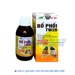 Siro Bổ Phổi TW28 giảm ho, long đờm, giảm đau họng, khản tiếng, viêm họng, viêm phế quản hộp 100 ml