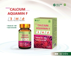 (Mua Sỉ Liên Hệ Zalo) Viên uống bổ cung canxi Bonecare Calcium & Vitamin D3 Aquamin F giúp hỗ trợ xương và răng chắc khỏe hộp 30 viên