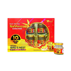 Nước Yến Sào Naveenest Đường Phèn giúp bồi bổ cơ thể, tăng cường sức khoẻ hộp 6 lọ