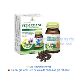 Viên Xoang Thảo Dược Sunshine giảm sổ mũi, ngạt mũi, đau nhức đầu do viêm mũi, viêm xoang hộp 30 viên