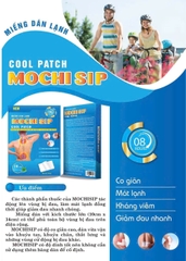 (Mua Sỉ Liên Hệ Zalo) Miếng dán lạnh giảm đau xương khớp Cool Patch Mochi Sip hộp 10 miếng