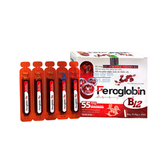 Siro Feroglobin B12 giúp bổ sung sắt, acid folic, vitamin B12 cho cơ thể hộp 20 ống
