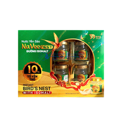 Nước Yến Sào Naveenest Đường Isomalt giúp bồi bổ cơ thể, tăng cường sức khoẻ hộp 6 lọ