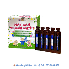 Siro Mát Gan Thanh Nhiệt giúp thanh nhiệt, giải độc, mát gan hộp 20 ống
