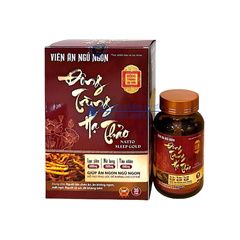 Viên ăn ngủ ngon Đông Trùng Hạ Thảo Natto Sleep Gold giúp ăn ngon ngủ ngon hỗ trợ tăng sức đề kháng cho cơ thể hộp 30 viên