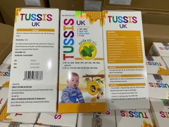 (Mua Sỉ Liên Hệ Zalo) Siro ho Tussis UK Vàng giúp bổ phế, hỗ trợ giảm ho, long đờm, hỗ trợ giải cảm do lạnh hộp 125 ml