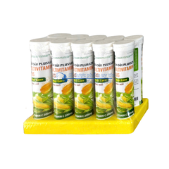 Viên Sủi Plusszs Multivitamin Plus Hương Ngô giúp thanh nhiệt, mát gan lốc 10 tuýp x 20 viên