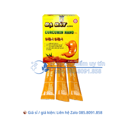 Gel Dạ Dày Azofa Curcumin Nano 5% giúp giảm thiểu các biểu hiện viêm loét dạ dày, tá tràng hộp 20 gói