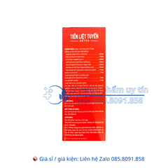 Viên uống Tiền Liệt Tuyến Extra giúp hỗ trợ hạn chế sự phát triển của u xơ, phì đại lành tính tuyến tiền liệt ở nam giới hộp 30 viên