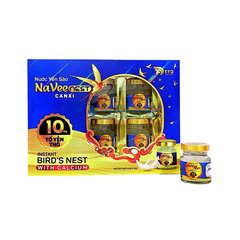 Nước Yến Sào Naveenest Canxi giúp bồi bổ cơ thể, tăng cường sức khoẻ hộp 6 lọ