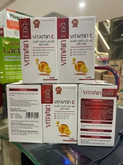 (Mua Sỉ Liên Hệ Zalo) Viên uống Vitamin E Đỏ chiết xuất lô hội dầu gấc giúp hỗ trợ chống oxy hóa, giúp bảo vệ và hạn chế lão hóa da, giúp da sáng, mịn hộp 30 viên