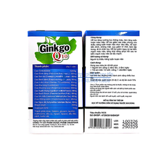 Viên uống bổ não Ginkgo Q10 giúp hoạt huyết, tăng cường lưu thông máu hộp 100 viên