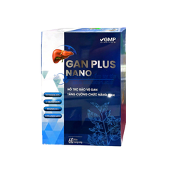 Viên uống Gan Plus Nano giúp bổ gan, hỗ trợ bảo vệ gan, tăng cường chức năng gan hộp 60 viên