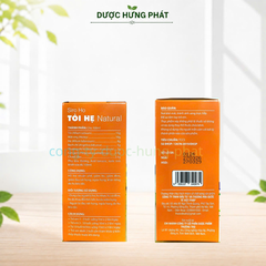 Siro Ho Tỏi Hẹ Natural giúp nhuận phế, giảm ho, giảm đờm, giảm đau rát họng, ngứa họng, khản tiếng hộp 120 ml
