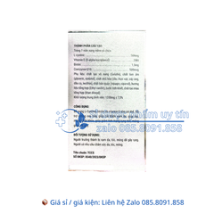 Viên uống L-Cystine 500+ giúp chống oxy hóa, giúp cải thiện sạm da, giúp tóc, móng chắc khỏe hộp 60 viên
