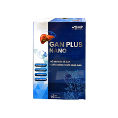 Viên uống Gan Plus Nano giúp bổ gan, hỗ trợ bảo vệ gan, tăng cường chức năng gan hộp 60 viên