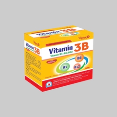 (Mua Sỉ Liên Hệ Zalo) Viên uống Vitamin 3B  giúp bổ sung vitamin B1, B6, B12, giảm các triệu chứng đau dây thần kinh tọa, dây thần kinh ngoại biên hộp 100 viên
