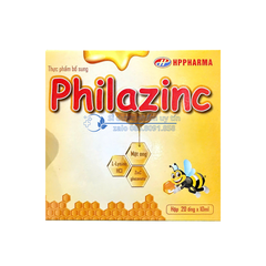 Siro Philazinc giúp ăn ngon, nâng cao sức đề kháng hộp 20 ống