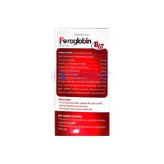 Siro Feroglobin B12 giúp bổ sung sắt, acid folic, vitamin B12 cho cơ thể hộp 20 ống