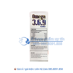 Viên uống Omega 3.6.9 Slaska giúp tăng cường thị lực, tốt cho tim mạch hộp 100 viên