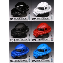 SƠN MÔ HÌNH Raditz Studio BÓNG Ghost 60ml, sơn pha sẵn Thái Lan dòng màu Ghost cơ bản không cần Thinner