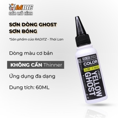 SƠN MÔ HÌNH Raditz Studio BÓNG Ghost 60ml, sơn pha sẵn Thái Lan dòng màu Ghost cơ bản không cần Thinner