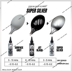 SƠN MÔ HÌNH KIM LOẠI SKULL COLOR DÒNG SƠN PHA SẴN LACQUER BÓNG cho in 3d, gundam - Dung tích 60ml