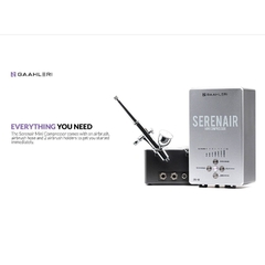 MÁY NÉN KHÍ KHÔNG DẦU PHUN SƠN MINI GAAHLERI - nạp khí nhanh, không gây ồn chuyên dùng phun sơn mô hình, makeup, nails