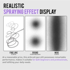 Bút phun sơn mô hình, makeup Airbrush Gaahleri GHAD-39 giá Siêu Rẻ BÚT VẼ MỸ THUẬT, 3d Gundam, makeup, mỹ phẩm, resin