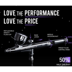 Bút phun sơn mô hình, makeup Airbrush Gaahleri GHAD-39 giá Siêu Rẻ BÚT VẼ MỸ THUẬT, 3d Gundam, makeup, mỹ phẩm, resin