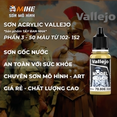 Sơn VALLEJO 102-152 gốc nước ACRYLIC Model Color 18 ml thân thiện môi trường cọ, airbrush, mô hình gundam