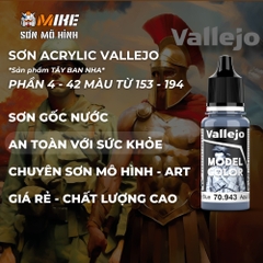Sơn VALLEJO gốc nước ACRYLIC 153-194 Model Color 18 ml thân thiện môi trường cọ, airbrush, mô hình gundam