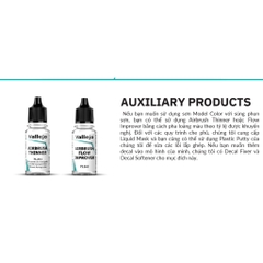 Thinner Sơn VALLEJO phủ cho sơn gốc nước ACRYLIC Model Color thân thiện môi trường cọ, airbrush, mô hình gundam