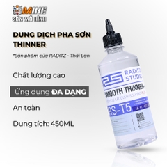 Dung dịch Thinner Raditz Thái Lan rửa bút, pha sơn, tẩy sơn mô hình 450ml an toàn, hiệu quả