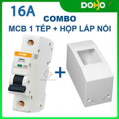 Cầu Dao Tự Động 1P 6kA MCB DOBO KOREA - siêu nhạy 6kA  (Aptomat tự động bảo vệ quá tải - chống chập cháy