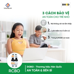 [RCBO 25A] Cầu Dao Chống Giật RCBO DOBO KOREA đa năng - siêu nhạy 4kA 30mA - Aptomat chống giật test trực tiếp - DB65LE-882522
